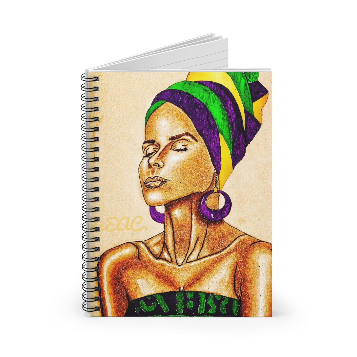 Stylish Drover Yellow Spiral Notebook - Ruled Line