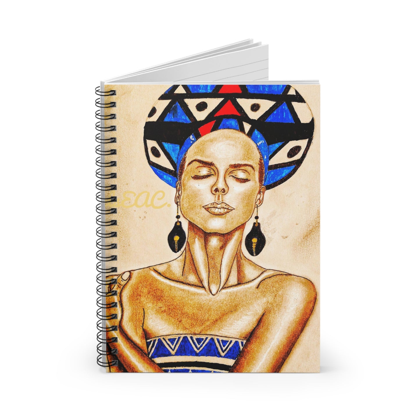 Drover Yellow Blue Spiral Notebook - Ruled Line