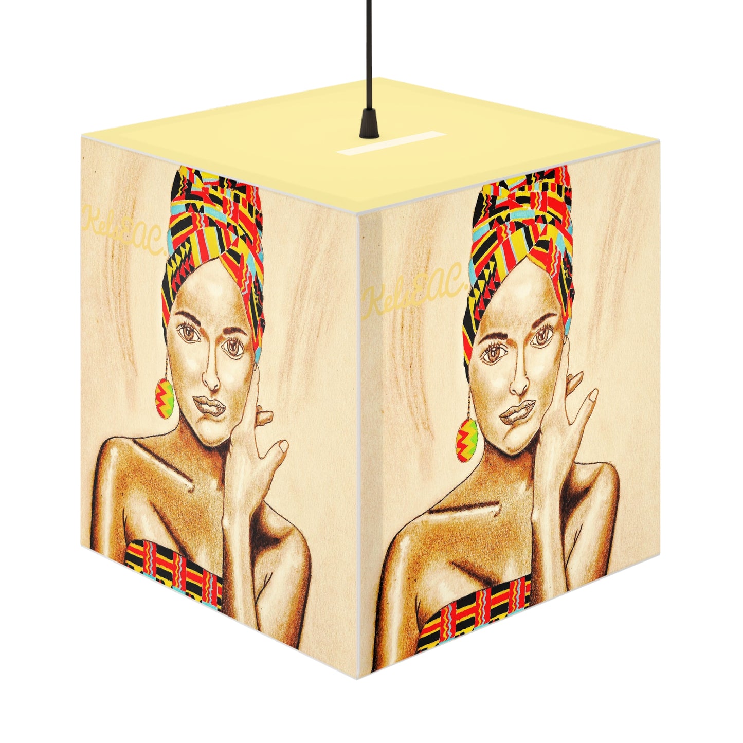 Classy Portrait Light Cube Lamp