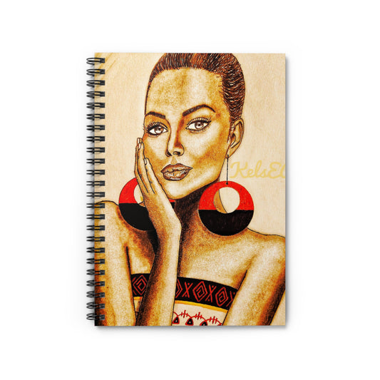 Chic Rust Red Spiral Notebook - Ruled Line