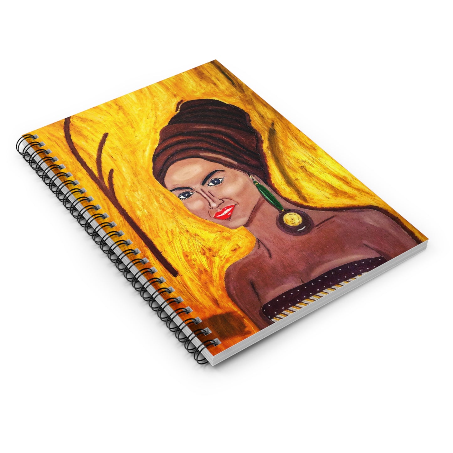 Stylish Desert Orange Spiral Notebook - Ruled Line