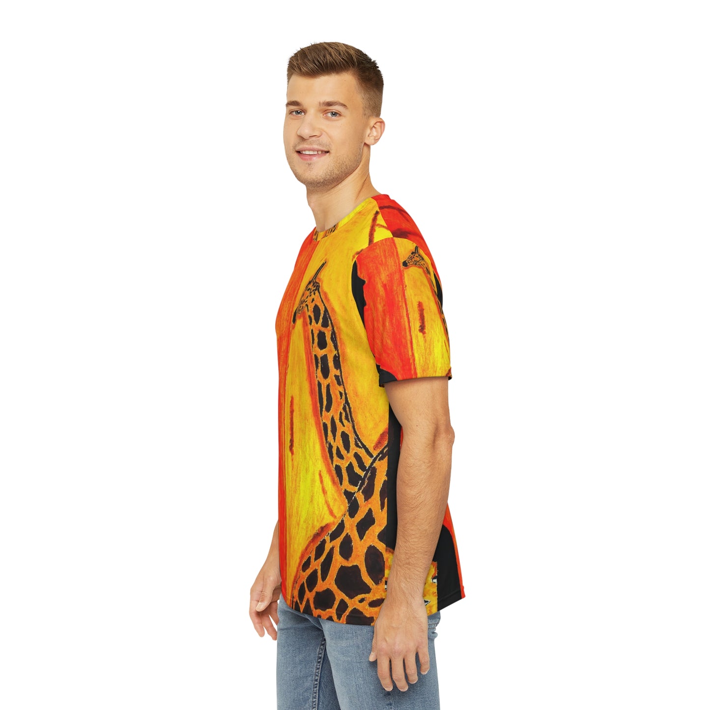 Men's Scarlet Red Giraffe T-Shirt