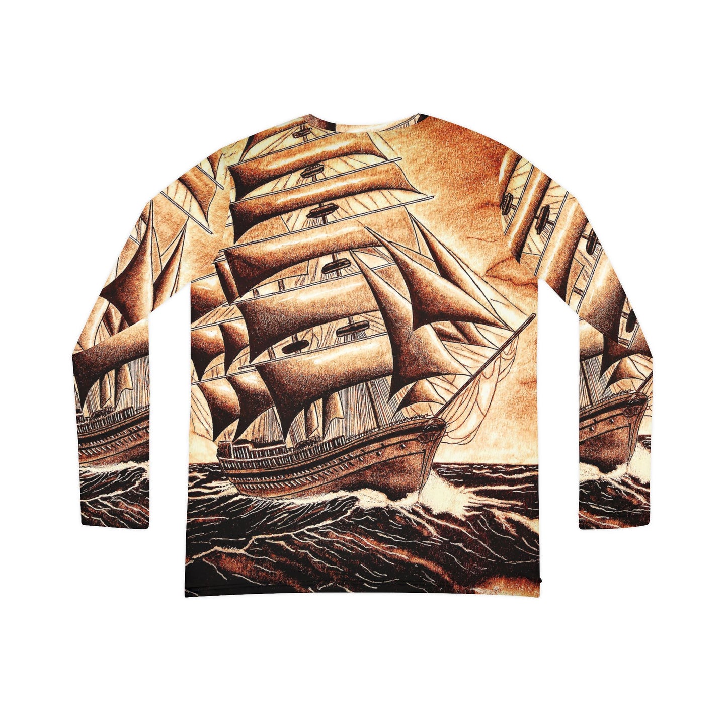 Women's Tempestuous Seas Long Sleeve V-neck Shirt