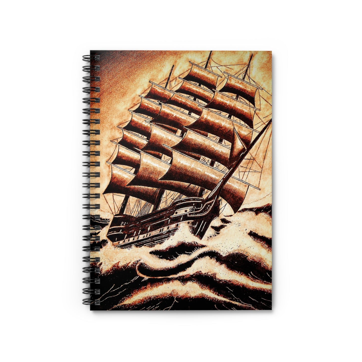 Nautical Fury Spiral Notebook - Ruled Line