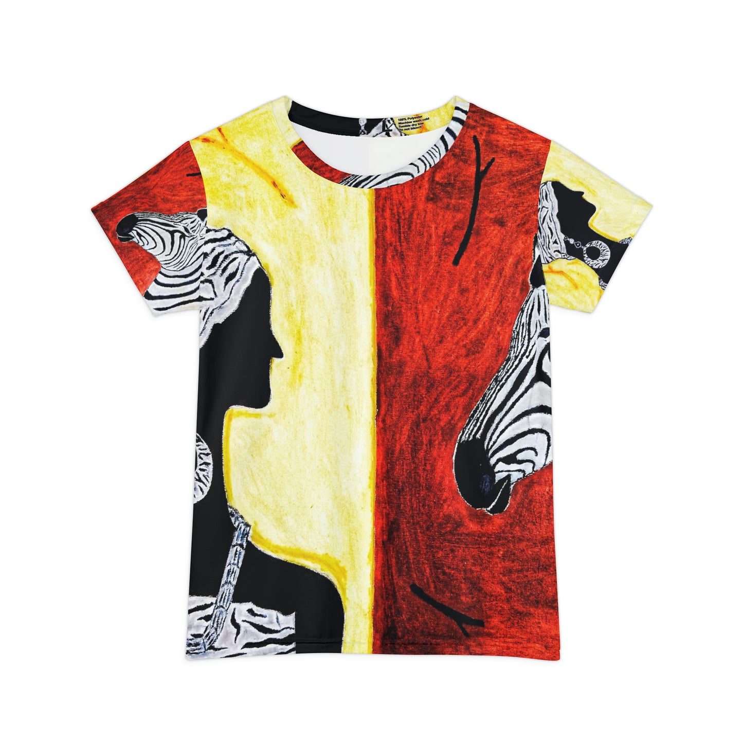 Women's Turbo Yellow Zebra T-Shirt