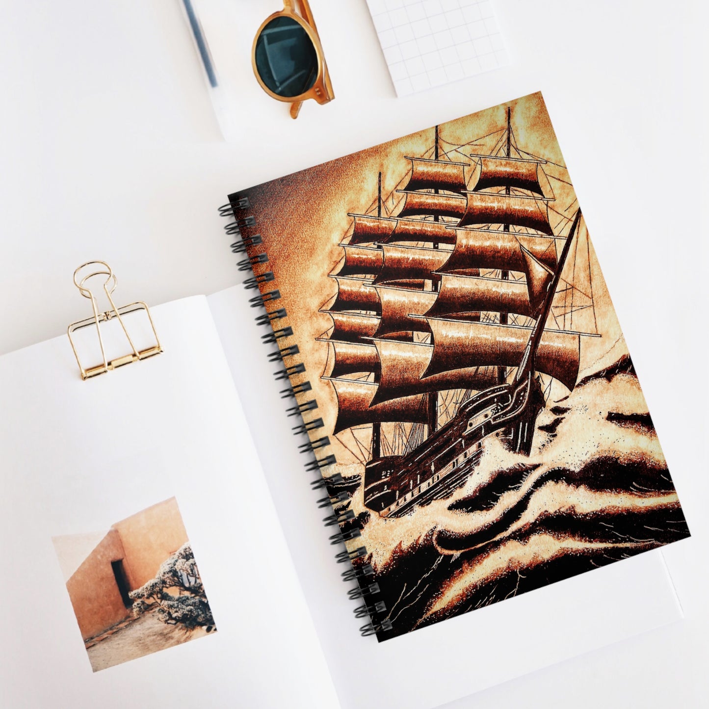 Nautical Fury Spiral Notebook - Ruled Line