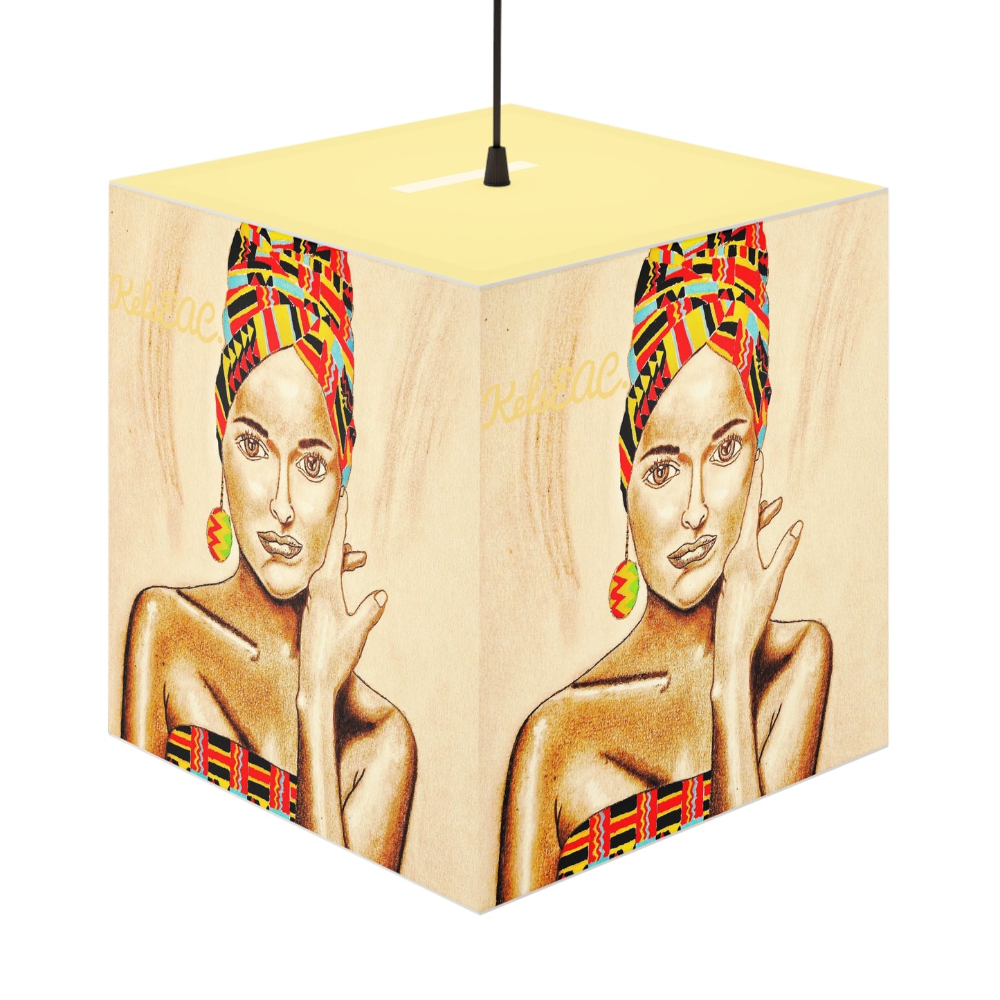 Classy Portrait Light Cube Lamp