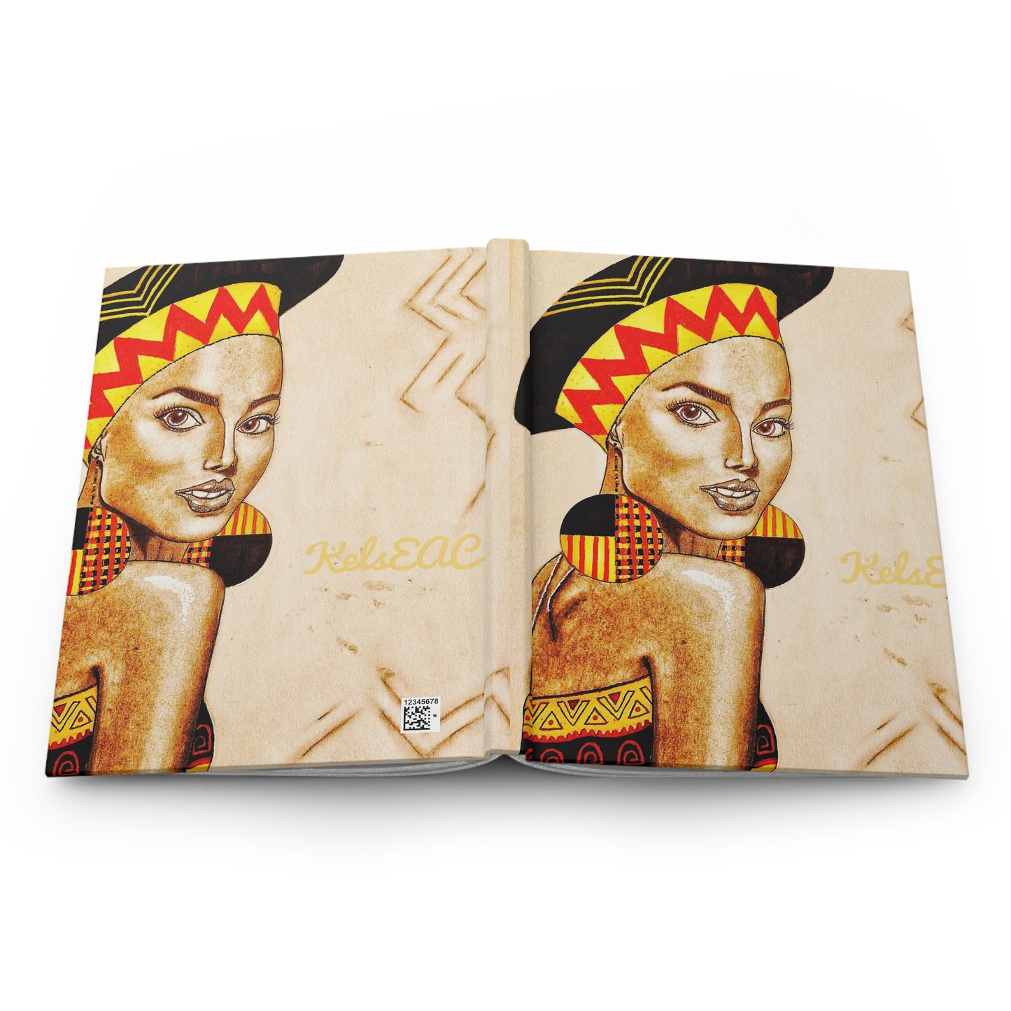 Stylish Portica Yellow Hardcover Journal