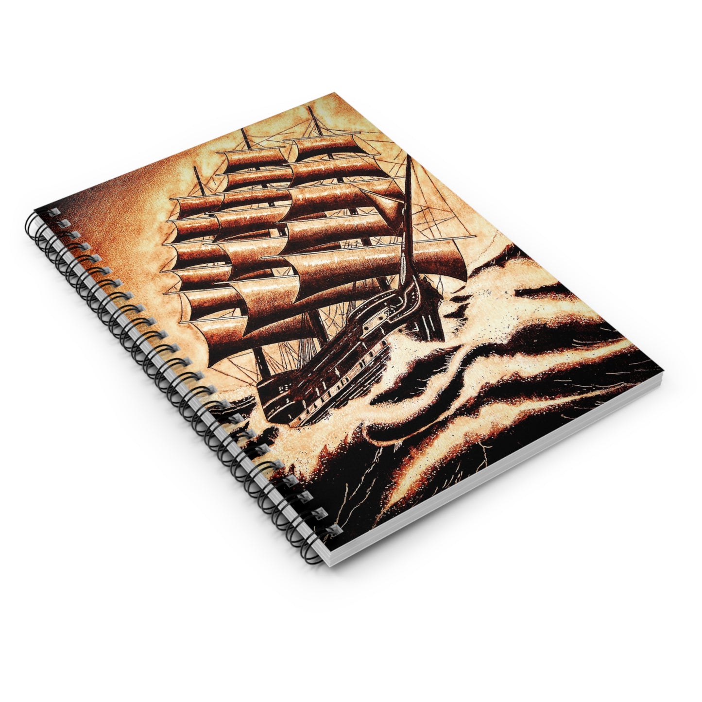 Nautical Fury Spiral Notebook - Ruled Line