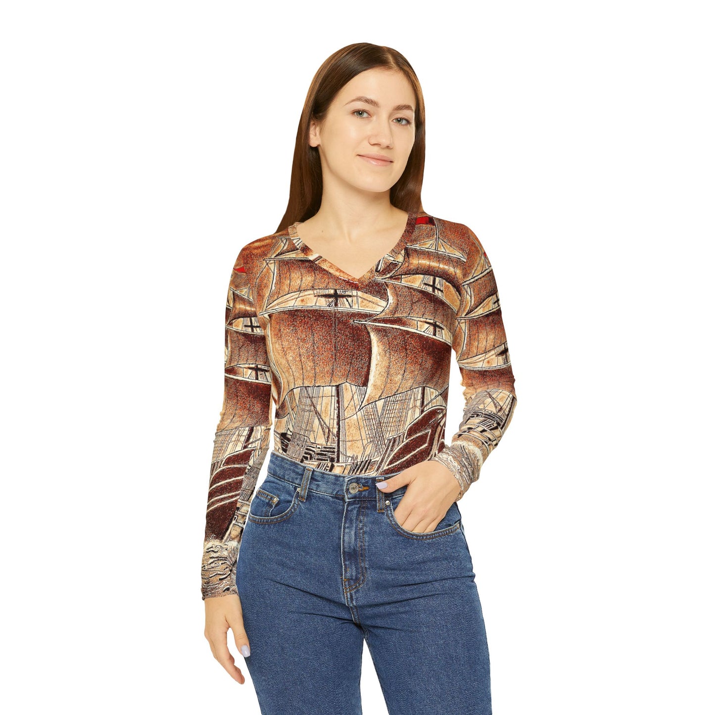 Women's Stormbound Majesty Long Sleeve V-neck Shirt