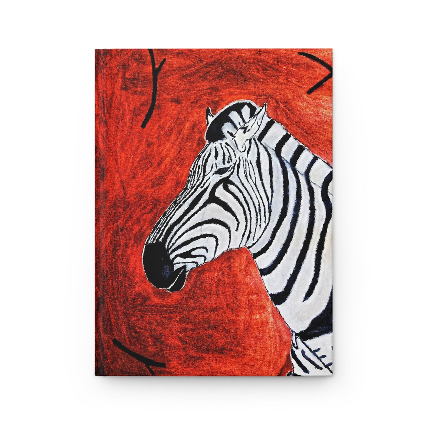 Turbo Yellow Zebra Hardcover Journal
