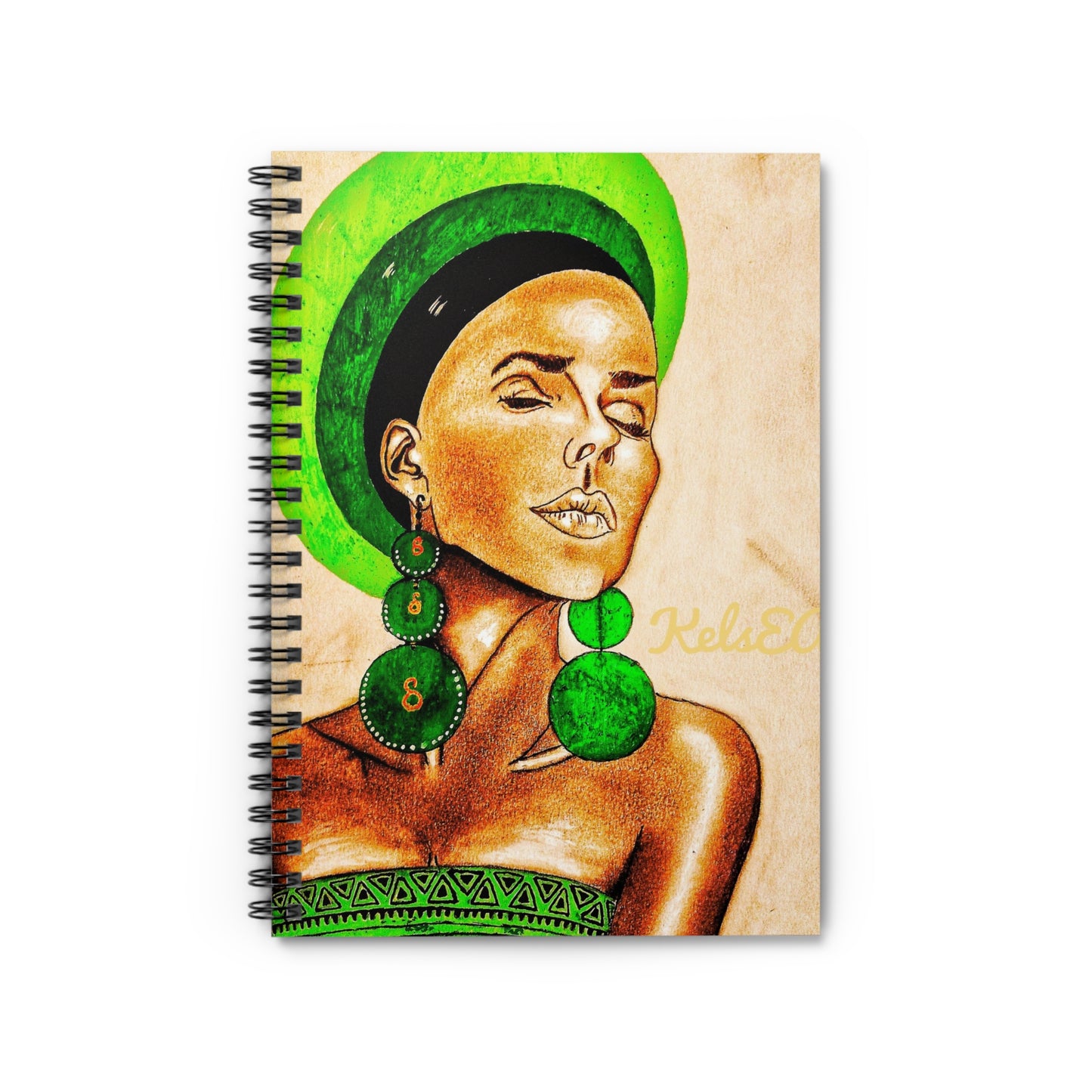 Lime Green Spiral Notebook - Ruled Line