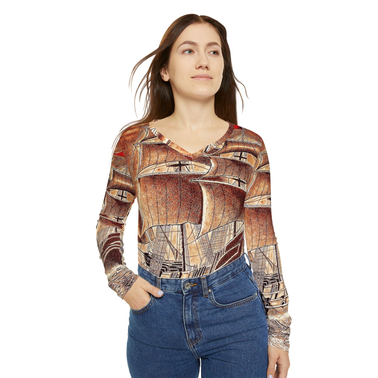 Women's Stormbound Majesty Long Sleeve V-neck Shirt