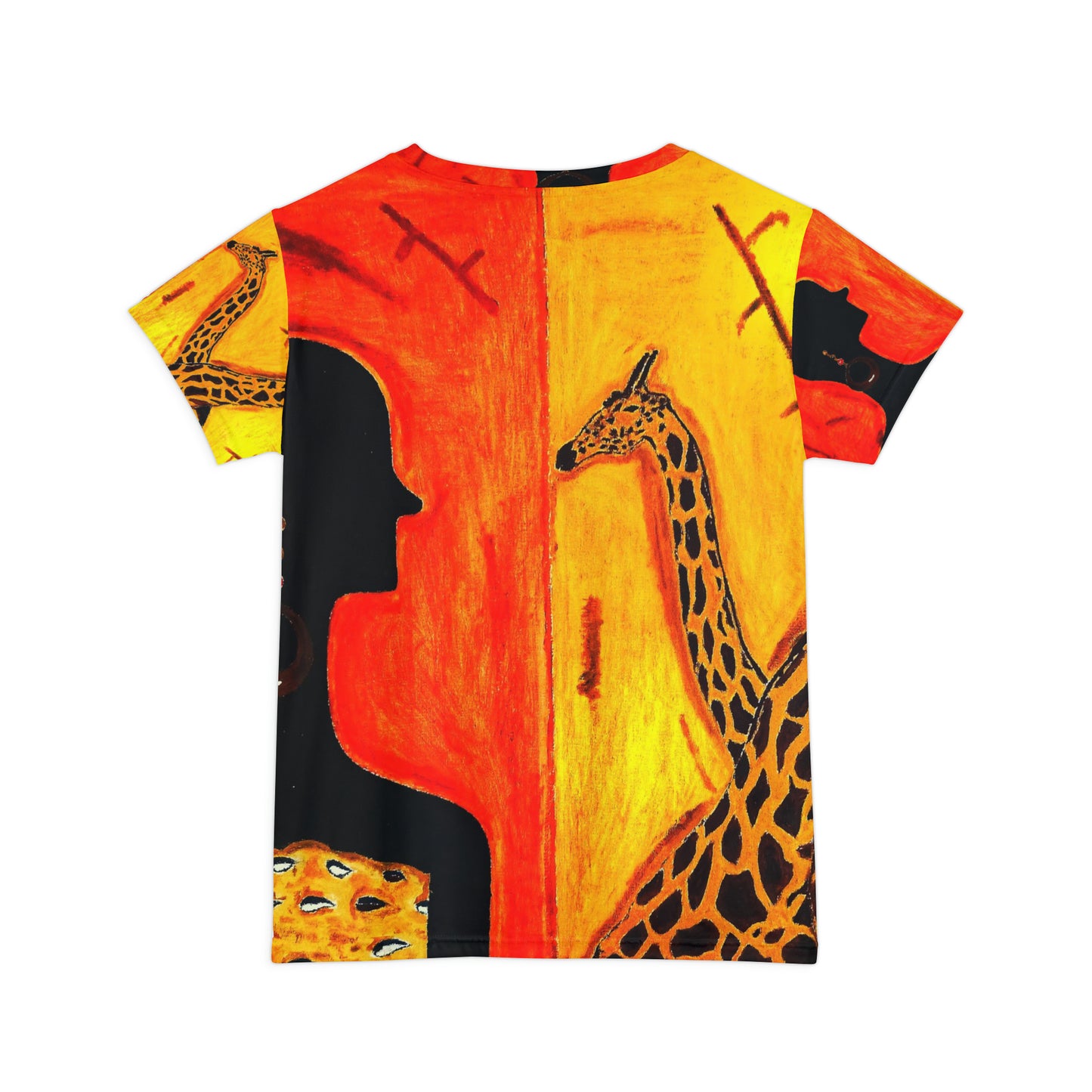 Women's Scarlet Red Giraffe T-Shirt