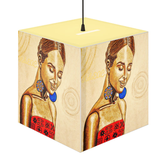 Elegant Drover Yellow Light Cube Lamp