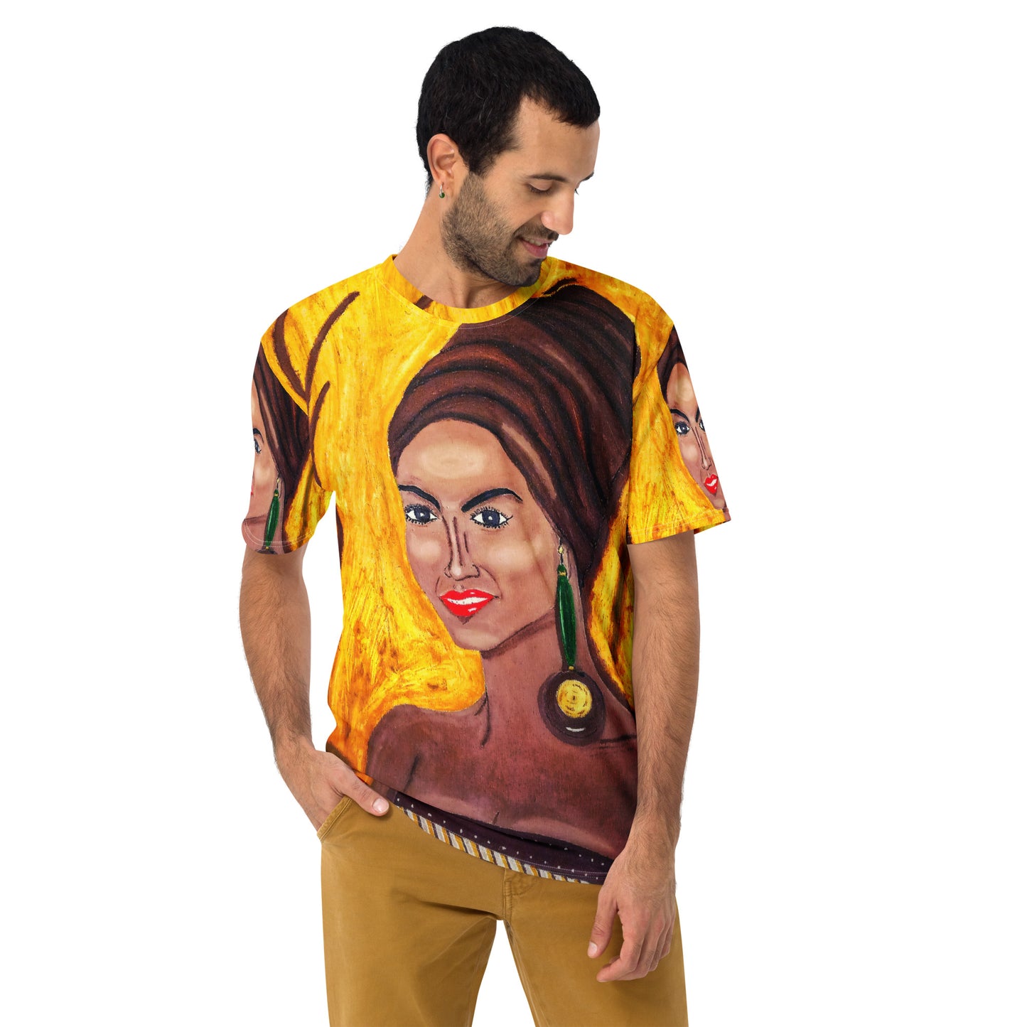 Men's Stylish Desert Orange T-Shirt