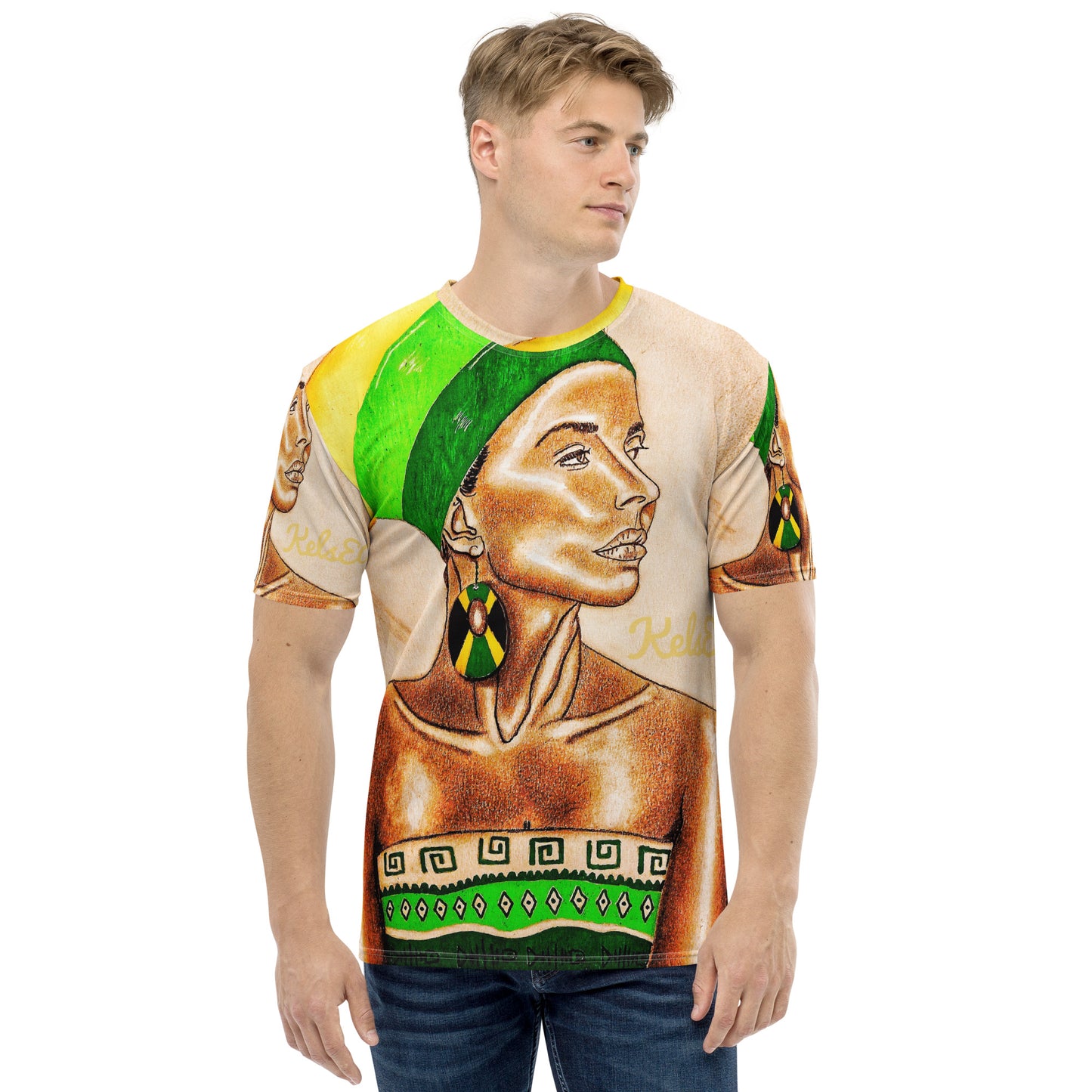 Men's Alluring Green T-Shirt