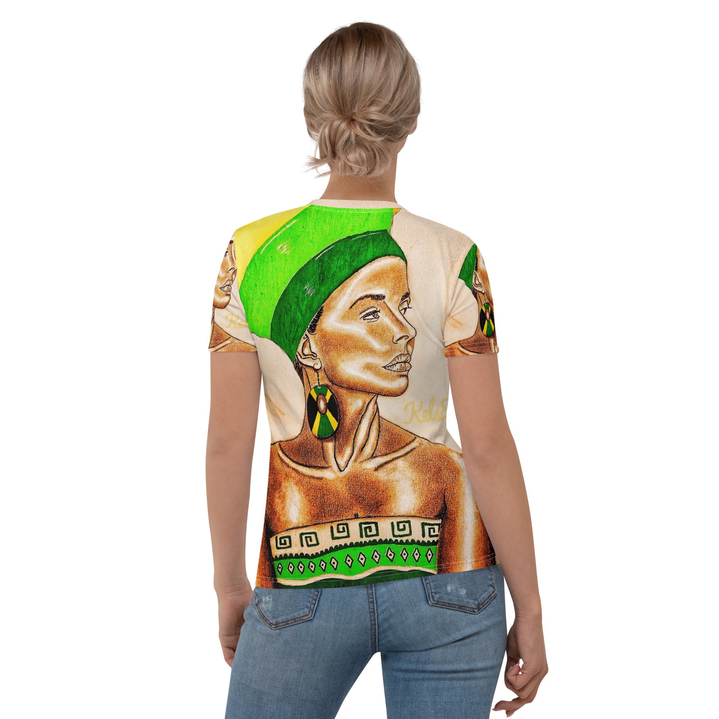 Women's Alluring Green Jersey T-Shirt