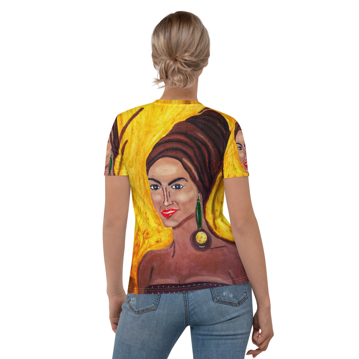 Women's Stylish Desert Orange Jersey T-Shirt