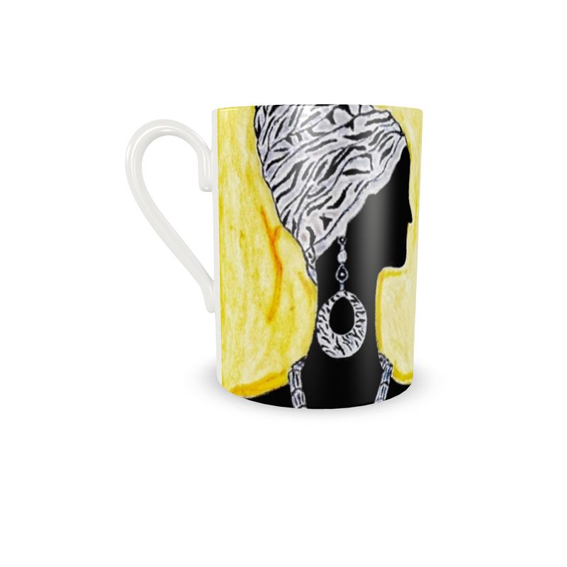Turbo Yellow Zebra Cup and Saucer
