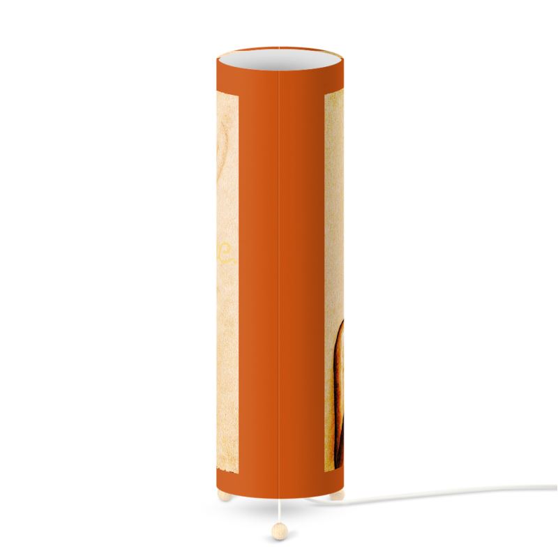 Elegant Orange Standing Lamp