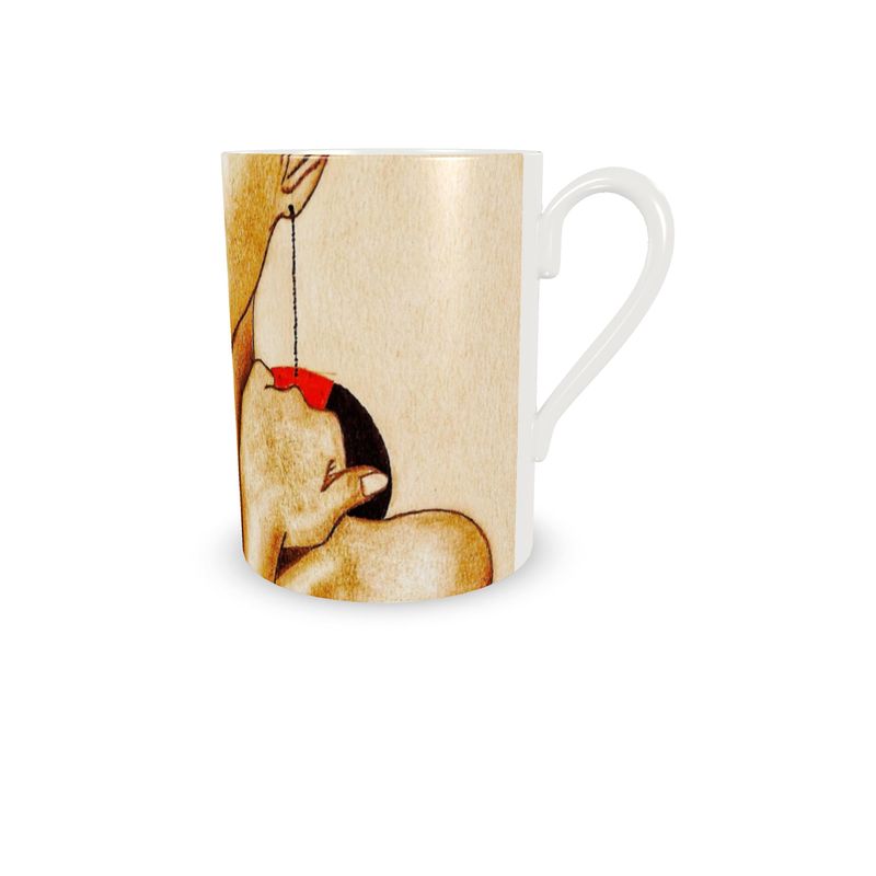Woman Smiling Cup and Saucer